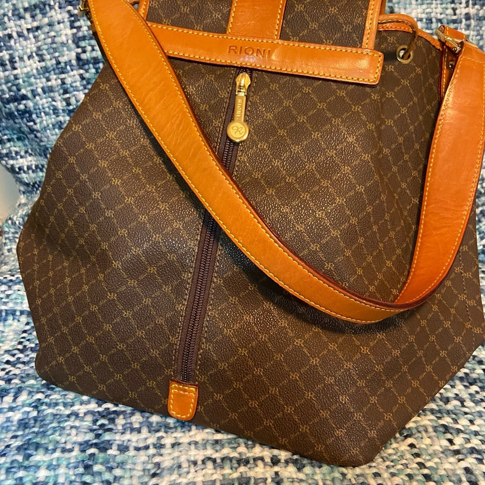 Ruining Leather Bucket Bag